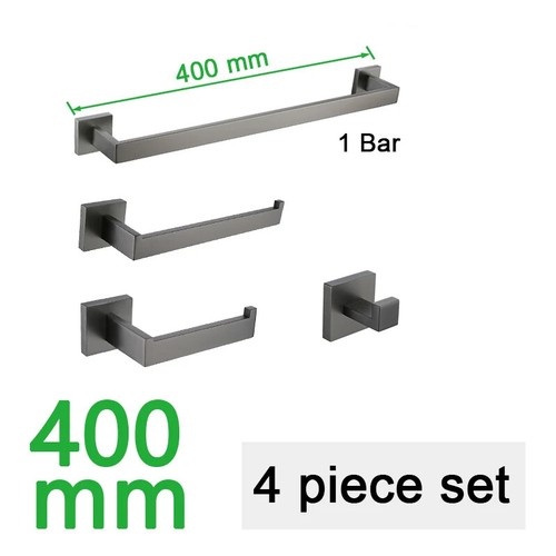 Brushed Grey Bathroom Accessorie Stainless Steel Metal Towel Rack Paper Holder - Picture 24 of 46