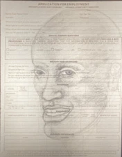 Adrian Piper “Untitled 1990” Conceptual Art 35mm Slide