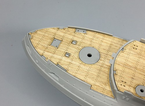 CY350023 Wooden Deck for Trumpeter 05337 1/350 Russian Tsesarevich Battleship - Picture 3 of 10