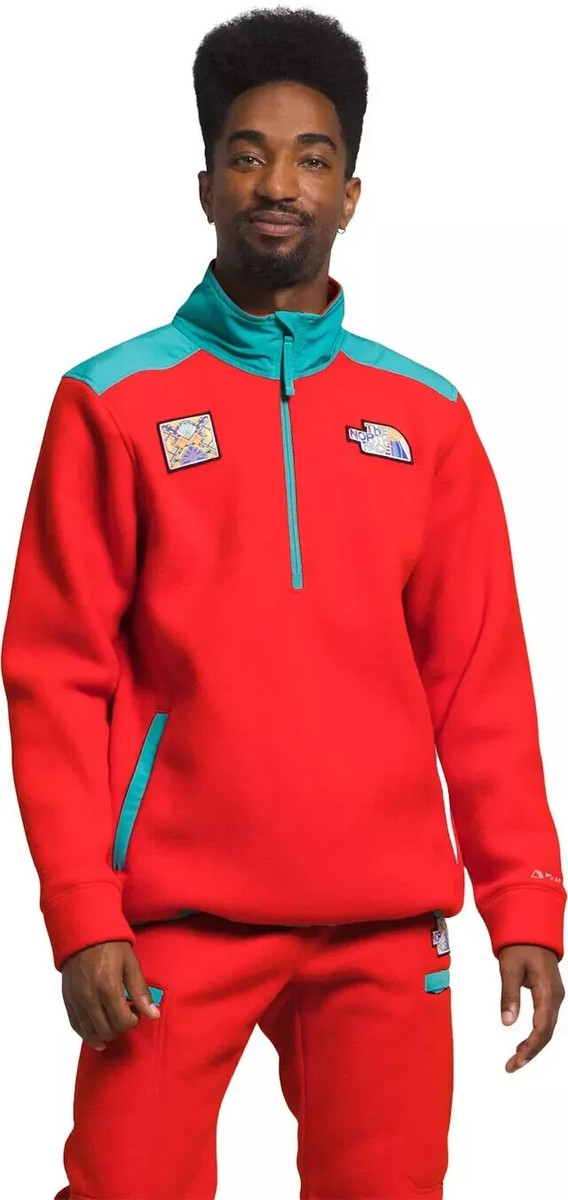 The North Face Alpine Polartec 200 Sweatshirt Men's Small Red 1/4