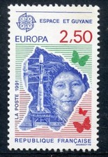 TIMBRE France 1991 N° 2696 ** ( L'Europe et l'espace - EUROPA ) TBE