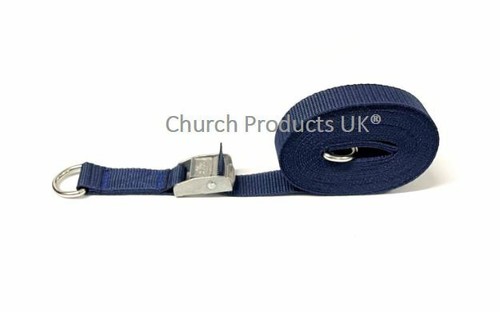 Metal Cam Buckle Strap With D-ring Each End Tie Down 25mm Webbing 1m - 3.5m - Picture 28 of 46