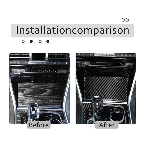 Carbon Fiber Center Console Storage Box Panel Trim For BMW 8 Series G14G15 2019+ - Picture 8 of 12
