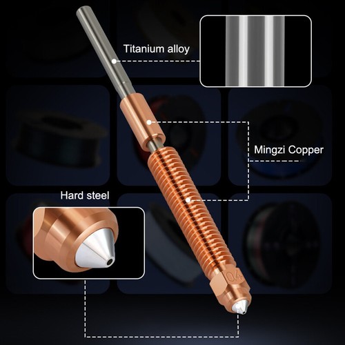 For Creality K2 Plus Nozzle Quick-Swap Nozzle Kit Metal Hardened Steel Nozzle - Photo 8/17