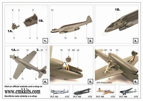 1/48 Focke-Wulf Fw P.II Jet Fighter Planet Models #224 Rare Shrink Wrapped MISB - Picture 3 of 10
