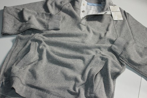 Tommy Bahama Suéter Pullover Cedro Muelles A Presión Simulación Niebla Gris Nuevo Mediano M - Imagen 3 de 5