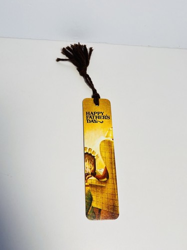 Vintage 1976 Antioch Bookmark with Tassel Happy Father's Day