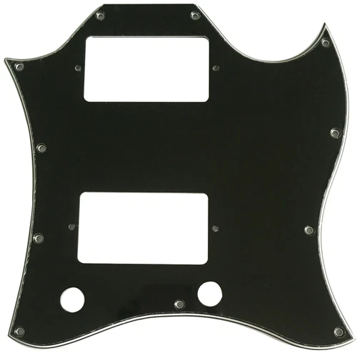 Guitar Parts For Gibson US SG Standard Full Face Guitar Pickguard 4 Ply Black
