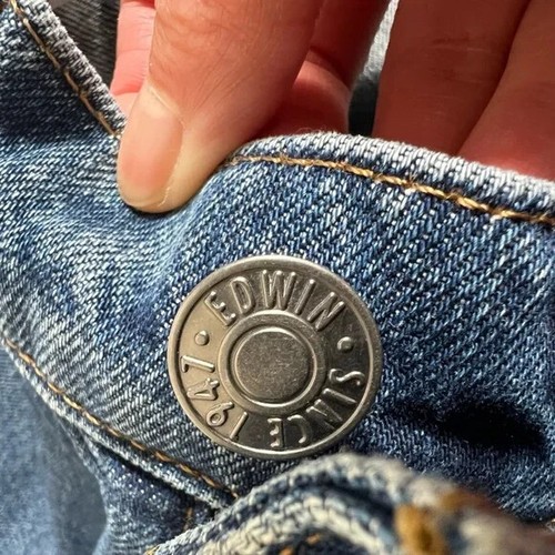 Edwin super wide leg blue jeans 26 sample piece - Picture 5 of 8