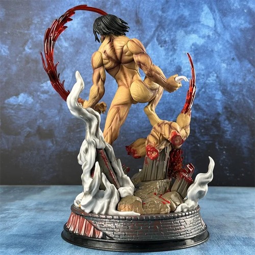 Nuovo Attack On Titan Anime Figure The Comored Figure 29 cm Titan Eren Jager - Foto 12 di 24