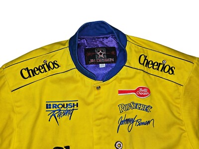 Cheerios レーシングジャケット VTG JH Design Cheerios Racing Jacket #26 Johnny Benson Men 2XL