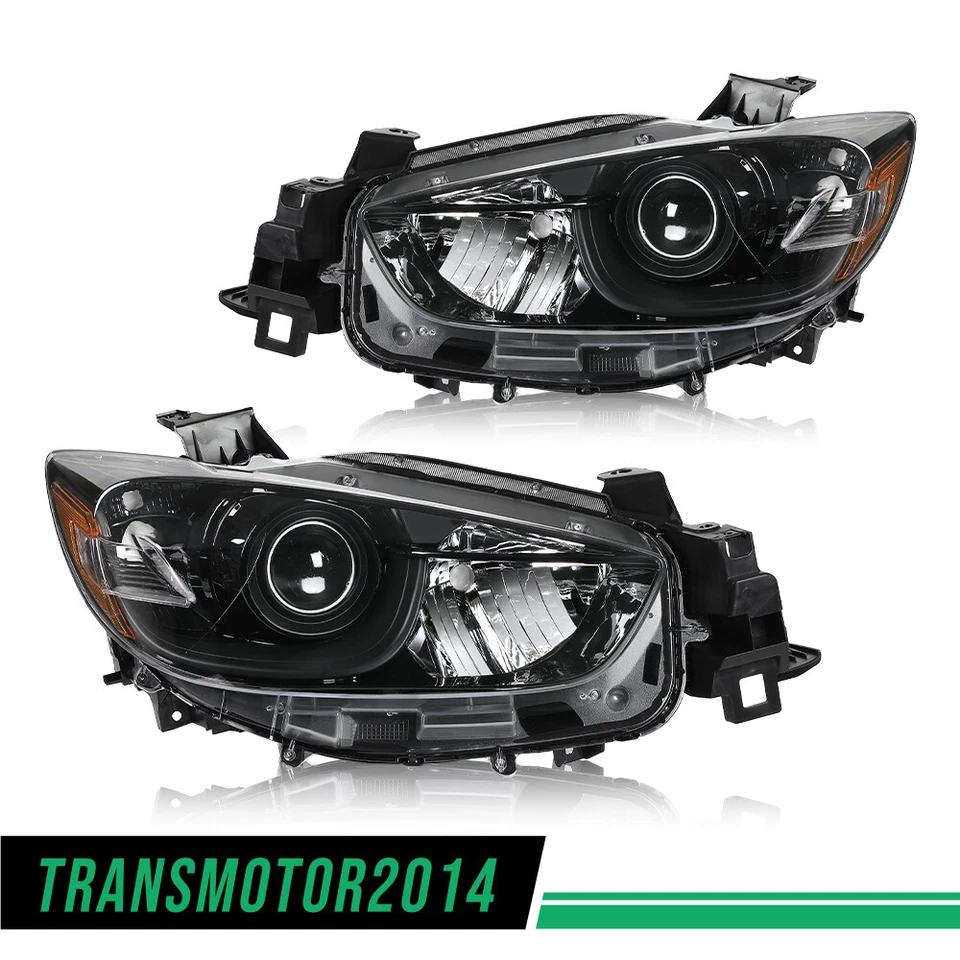 Fit For 2013-2016 Mazda CX-5 Headlights Halogen Projector Factory Headlamp LH+RH - Image 2 of 4
