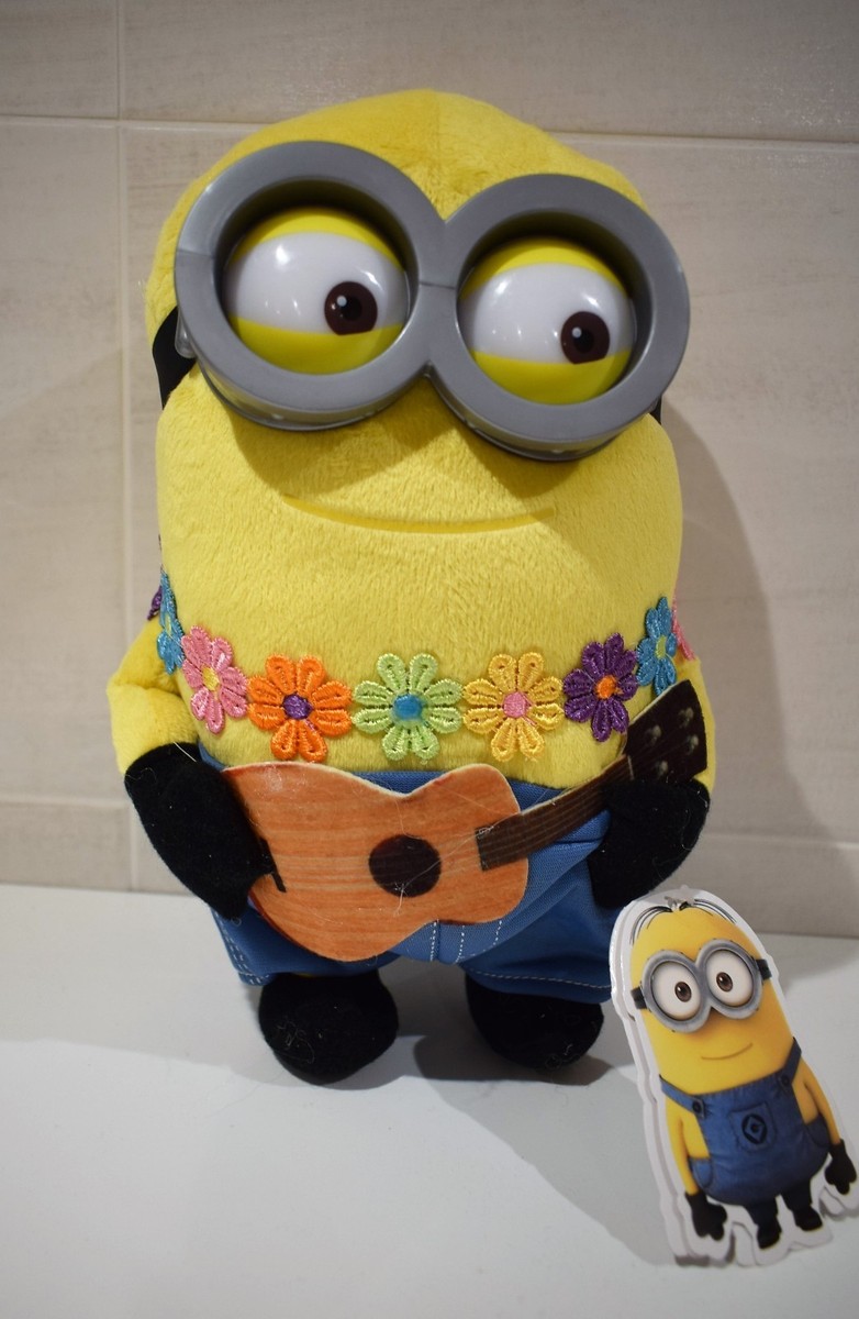 MINIONS 201090 – Peluche, Beach avec Yeux en Plastique/Lunettes Taille 3 (Assortis