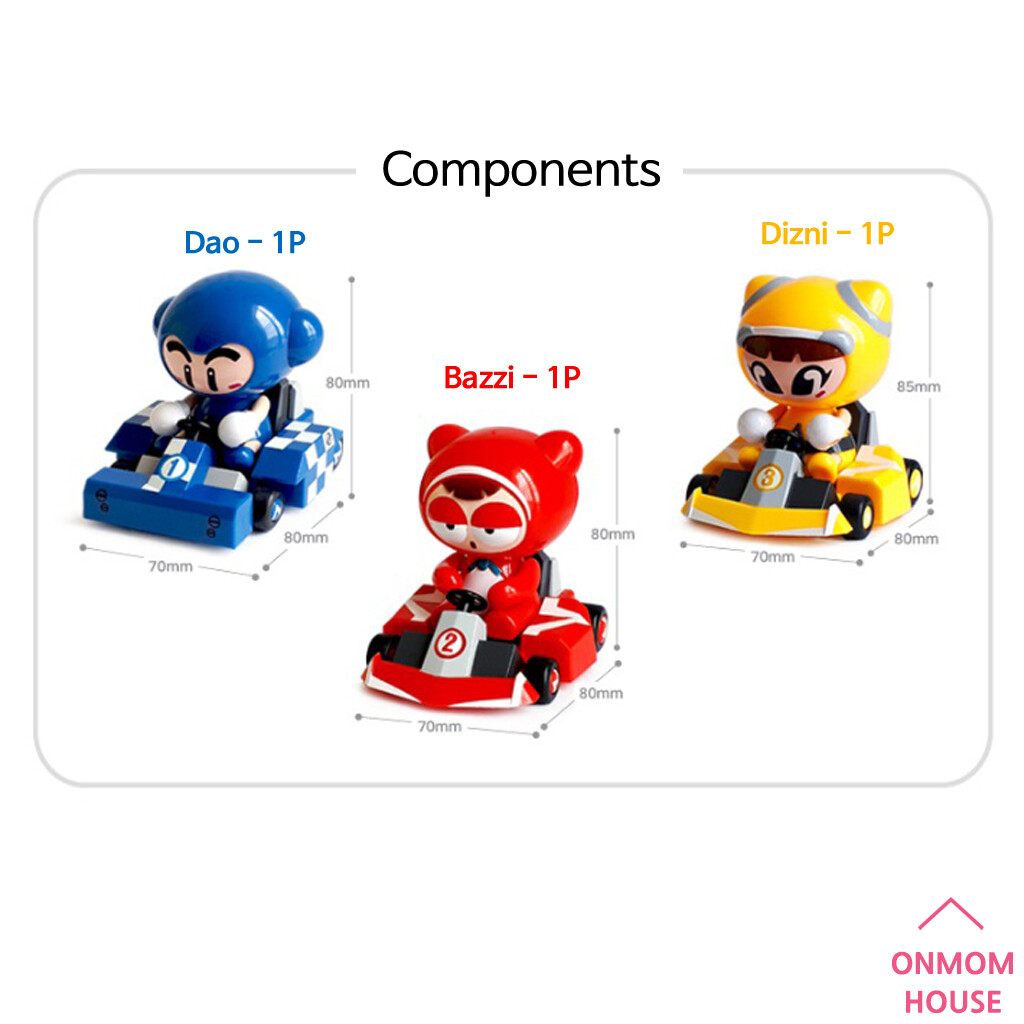 Crazyracing Kartrider Toy 3 Set Race Action Figure Korean Game Toy | eBay