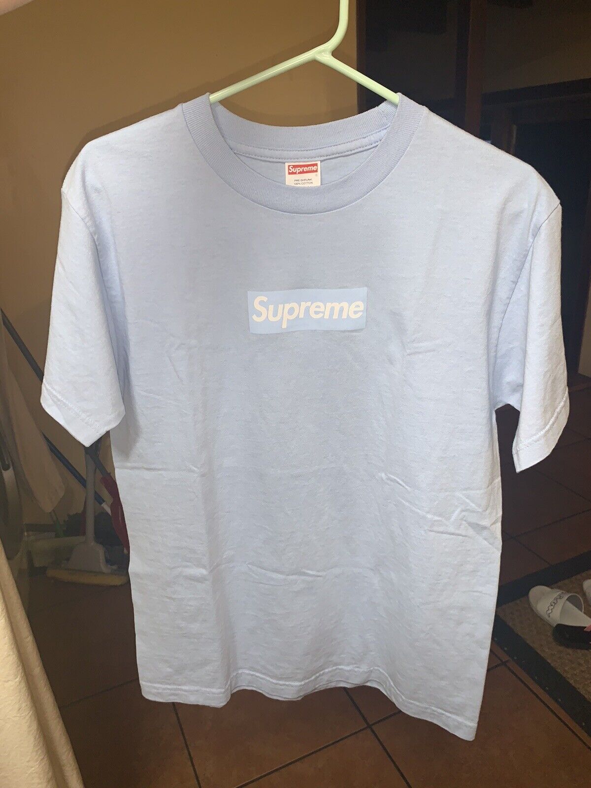 Supreme 'LV monogram' Box Logo T-shirt Ice Blue – Urban Necessities