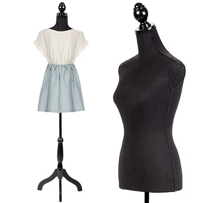 PIKAQTOP Mannequin Female Torso Manikin Body Dress Form Clothing Form with Tripod Stand