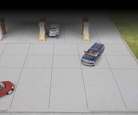 Walthers Cornerstone 933-3540 HO Maßstab Tankstelle Betonparkplatz -- Bausatz - Bild 1 von 1
