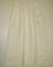 BEAUTIFUL STELLA McCARTNEY WHITE LINEN MAXI SKIRT USA 10 AUS/UK 14