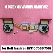 For Dell Inspiron 15 7566 7567 CPU Cooling Fan Heatsink 0M0FW2 0147DX 0NWW0W lot