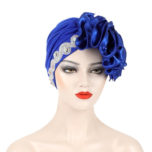 Hijab African Women Hair Loss Caps Aso Oke Auto Gele Headtie Turban Headwear Hat - Foto 3 di 25