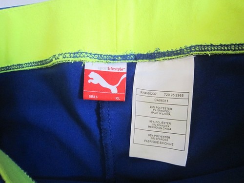 PUMA Girls 2 Pieces Active Set Cropped Legging & Active Tank in Royal Blue Sz XL - Picture 5 of 12