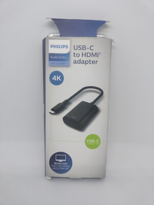 Philips High Speed USB-C To HDMI Adapter New Damage Box Working 