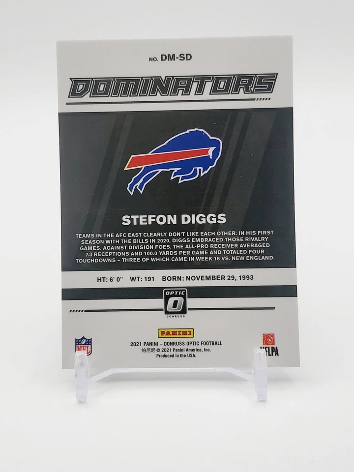 Stefon Diggs "Dominators" 2021 Panini Donruss Optic #DM-SD Bills (SP) INSERT - Image 2 of 2