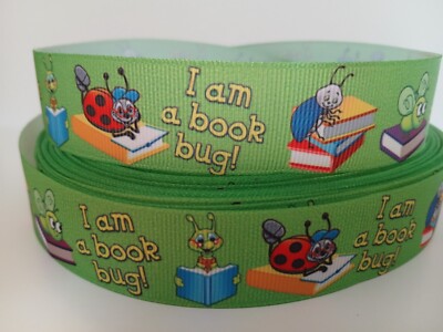 Grosgrain Ribbon Elementary School Room Teacher I Am A Book Bug Learning  1''