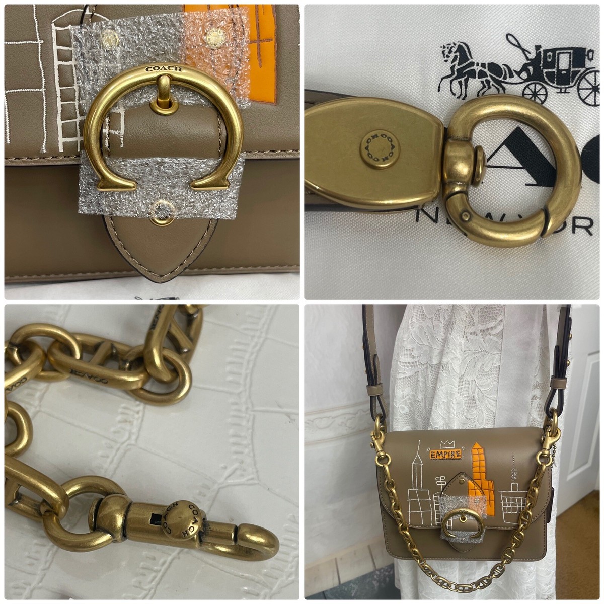 Coach X Jean-Michel Basquiat Beat Shoulder Bag 18 NWTS 6894