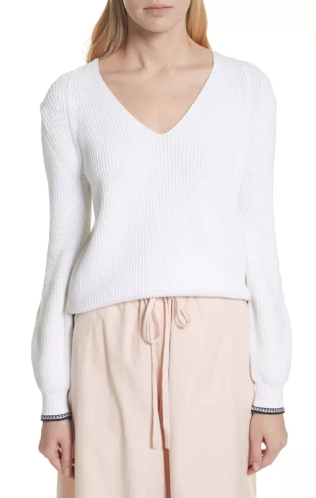 Vince bishop sleeve turtleneck discount