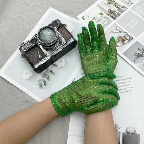 Dancing Show Sequins Gloves Summer Women Mittens Props Gloves Adult Children - Picture 8 of 14