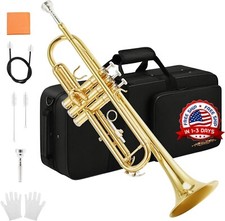 Bb trompeta est ndar para estudiantes para principiantes con estuche y guantes