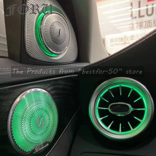 For Mercedes W205 C300 C63 Interior Accessories Ambient Light Air Vent Speaker - Picture 7 of 12