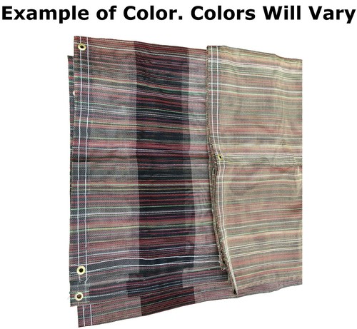 8' x 22' Multi-Color Vinyl Coated Mesh Tarp 10 oz Dump Truck Fence Landscape - Bild 4 von 4