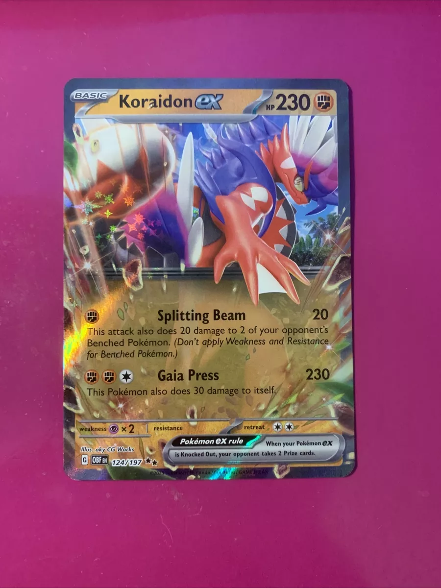 carta pokémon - koraidon ex - obsidian flames - - Comprar Cartas  Colecionáveis antigas no todocoleccion