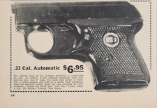 1960 Print Ad .22 Cal. Automatic 6-Shot Repeater Pistol German Made Newark,NJ