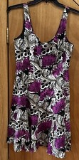 Nine West Dress Multicolored Size 14 Women Sleeveless Fit n Flare Dress