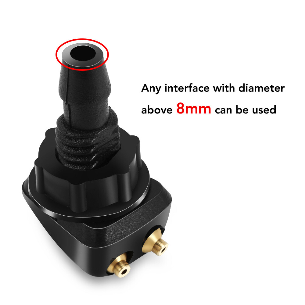 2 Ugello Lava Vetro Tergicristallo Per VOLKSWAGEN Passat B6 2014-22 - Foto 6