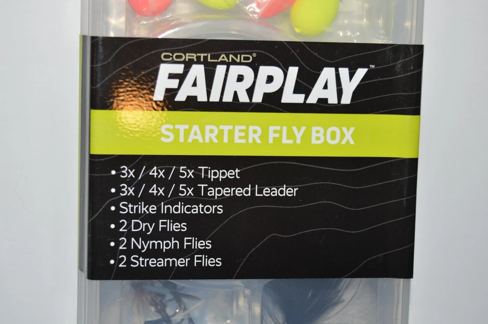 Cortland Fairplay Flyfishing Fairplay Starter Fly Box Kit Trucha Panfish Foto 2 de 4