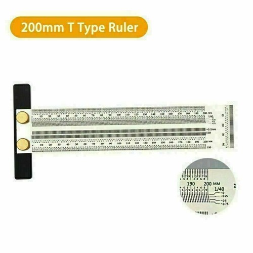 Stainless Steel T-Type Ruler Scribing Gauge Woodworking Marking Measuring Tool - Picture 13 of 15