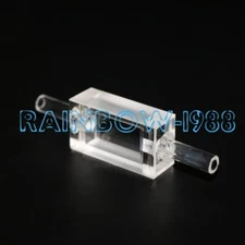 1PC optical range two-way quartz flow-through cuvette flow cell 10mm