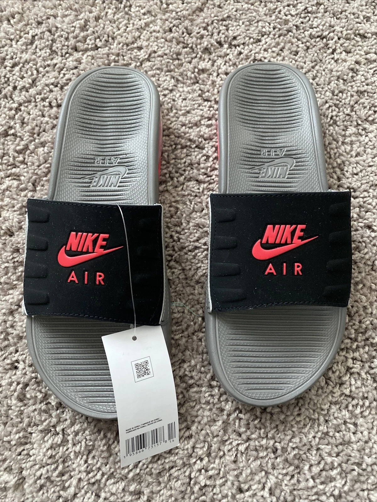 Nike Air Max Camden Slides grigio peltro CZ4665 002 gioventù taglia 4Y donna 5 5 nuove