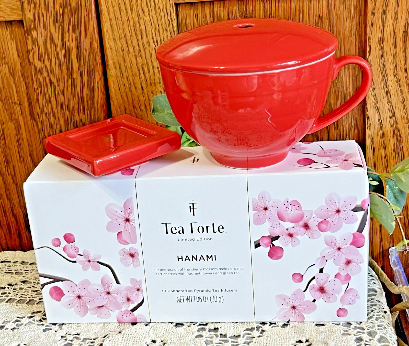 Forte Hanami Cherry Blossom Green Tea Set (10 Tea Infusers)