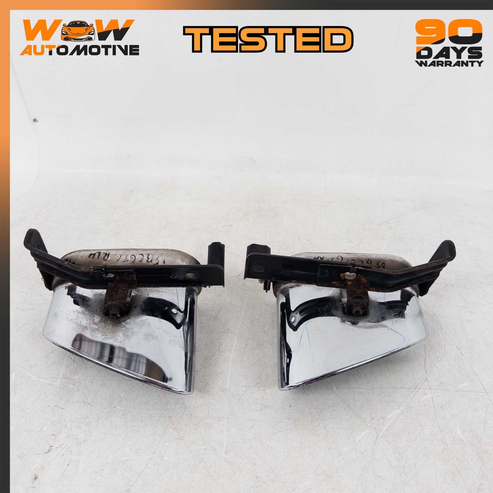 04-13 BENTLEY CONTINENTAL GT FLYING SPUR REAR LEFT RIGHT MUFFLER TIPS SET OEM