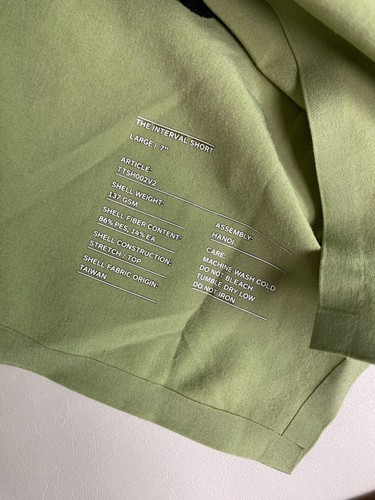 Ten thousand The Interval Athletic Shorts Size Large 7" Green Drawstring - Picture 16 of 18