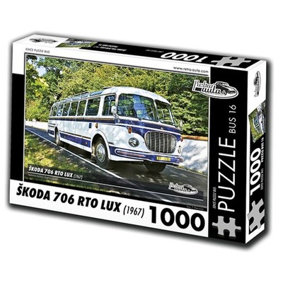 RETRO-AUTA Puzzle BUS Nr.16 `koda 706 RTO LUX (1967) 1000 Teile