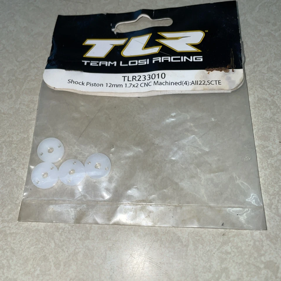TLR2330101 Machined Shock Piston 12mm 1.7x2 CNC Machined (4): All 22, SCTE - Image 2 of 2