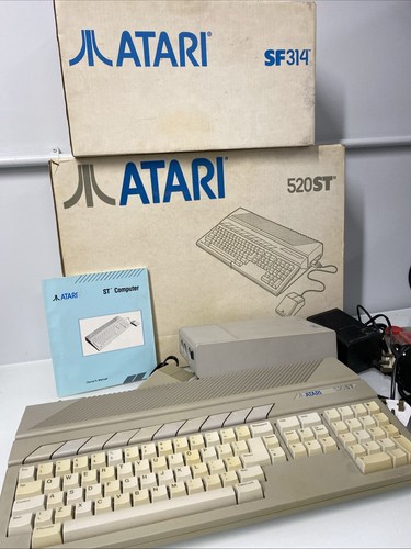 Atari 520ST & SF314 - Includes PSU, AV, Box Manual Etc - Working - Picture 1 of 19