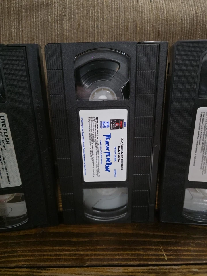 Pedro Almodovar 3 VHS Lot Bad Education R Rated Tie Me Up Tie Me Down Live Flesh - Image 4 of 4