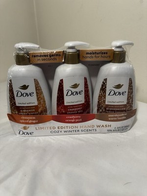 Dove Limited Edition Hand Wash 3-Pack Cinnamon Ginger Cranberry Marshmallow